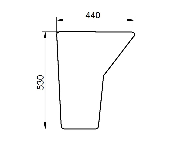 szyba Case - drzwi dolna lewa E43999 (2407)