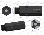 Zawór bezpieczeństwa cylindra hydraulicznego do C-385 WARYŃSKI