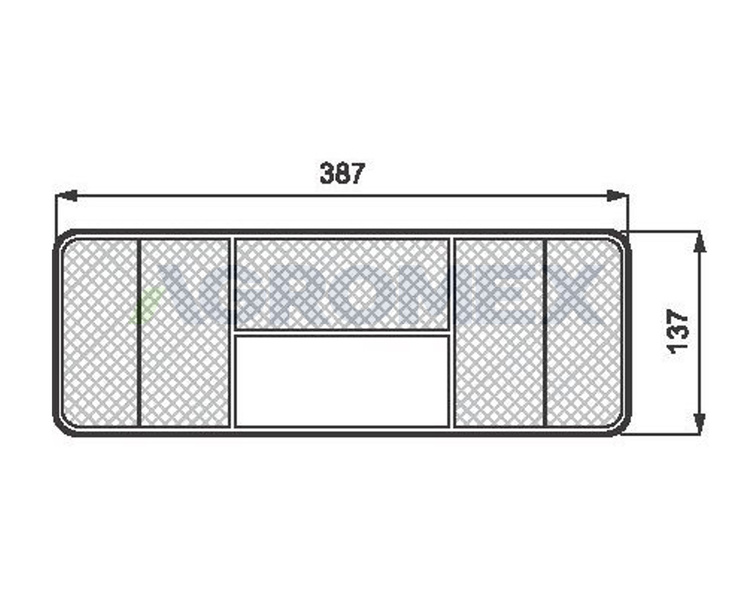 Lampa zespolona tylna prawa WAŚ W-09P
