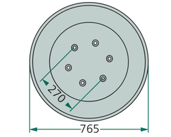 Talerz ślizgowy Kosiarka Deutz Pottinger KM22 fi 770 KM 22