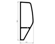 szyba Case, Fermec, MF - boczna lewa 6012181M1 (2944)