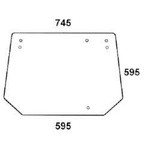 szyba do ciągnika Deutz-Fahr - tylna 04366199