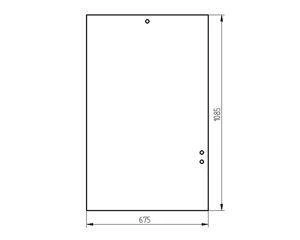 szyba ładowarka teleskopowa JCB - tylna 827/20086