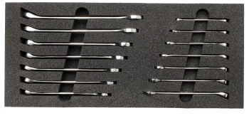 Wkład do skrzynki zestaw kluczy płasko-oczkowych 6-19 mm MJW