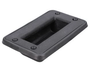 uchwyt plastikowy muszlowy dwustronny do drzwi kabiny