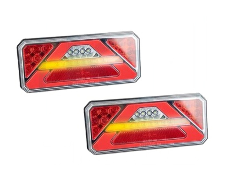 Zestaw lamp LED do przyczepy 5 funkcji z dynamicznym kierunkowskazem