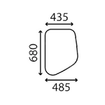 szyba Case - boczna lewa KHN3086 (3104)