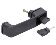 klamka z oryginalnymi kluczykami drzwi JCB 3CX, 4CX 123/06547 123/04067