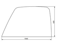 szyba ładowarka teleskopowa JCB - boczna prawa 827/30500 (1524)