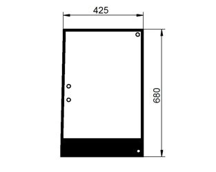 szyba do ciagnika Valtra - boczna prawa V34915500 (2034)