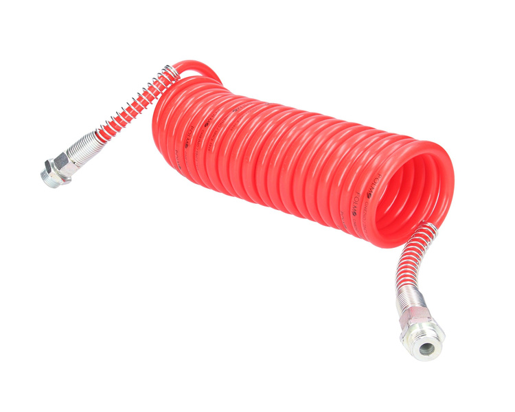 Przewód spiralny M-22x1.5 4.5m czerwony POLMO