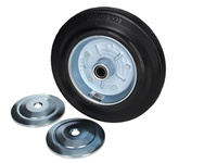Koło z tulejką 200mm 200kg metalowo gumowe do wózków