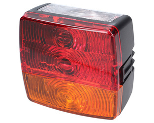 lampa tylna zespolona, sygnałowa z podświetleniem rejestracji WESEM LT4.52100 99x104mm