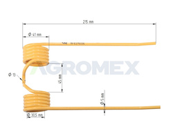 Palec podbieracza prasa John Deere E17615E Waryński