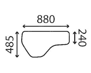 szyba New Holland - 76555159