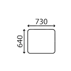 szyba JCB - tylna KHN2095