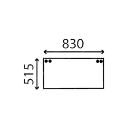 szyba Case - tylna dolna E44004 (3048)