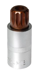 Nasadka wielozębna 1/2" SPLINE M18 z otworem MJW