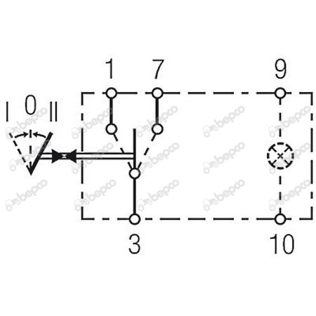 włącznik, przełącznik 36x21mm 3 położenia 3 PIN