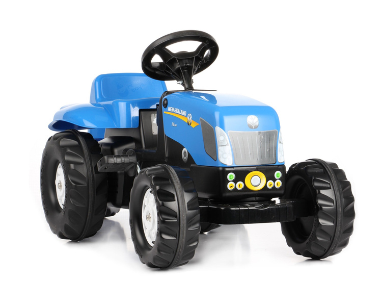 Traktor na pedały New Holland z przyczepą i ładowaczem Rolly Toys 023929