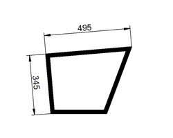 szyba do ciągnika Valtra / Valmet - drzwi dolna lewa V31506300 (1330)