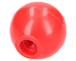 Gałka dźwigni czerwona fi 40mm, M10