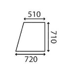 szyba Landini, Massey Ferguson - drzwi górna 1427076M2 (4823)