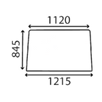 szyba do ciągnika Case - przednia 3158391R1