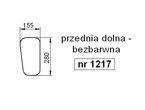 szyba Lamborghini Runner 45 - przednia dolna (1217)