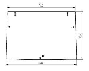 szyba Renault - przednia 6005014582 (2826)