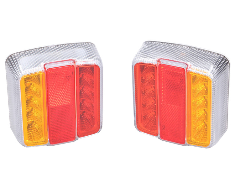 zestaw lamp LED tylnych bezprzewodowy 12V, 24V na magnes w walizce GRANIT