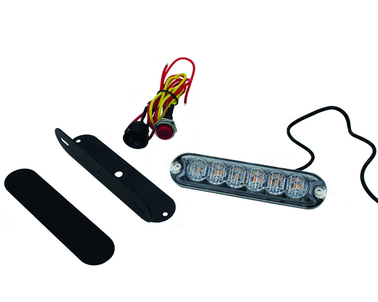 lampa ostrzegawcza strobo 6xLED slim 12/24V TT.155-6 TT TECHNOLOGY