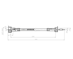 Linka - Licznik MTG L-1270mm 1876289M92 MF ORYGINAŁ URSUS