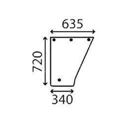 szyba Massey Ferguson - drzwi dolna 3104424M1