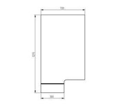 szyba ładowarka teleskopowa Manitou - przednia 183387S