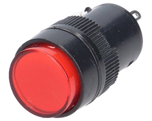 kontrolka czerwona LED obudowa fi 15mm