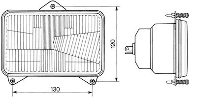 lampa przednia COBO Case, Fiat, Ford, New Holland, Steyr 82014129