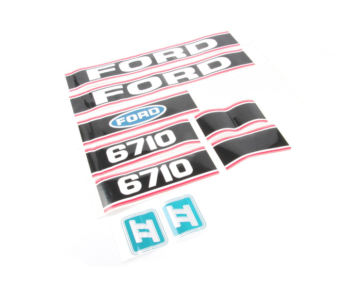 naklejka, logo na maskę ciągnik Ford 6710 22238670