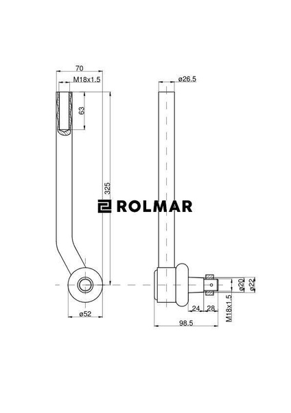 Przegub prawy Proxima Oryginał Zetor