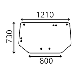 szyba Valmet - tylna V45205000