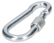 Karabińczyk metalowy z zabezpieczeniem 5x50mm stalowy