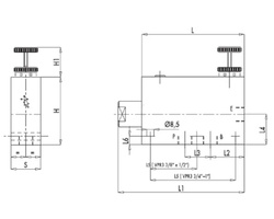 Regulator przepływu hydrauliczny VPR3 G 3/4" Oleodinamica Marchesini