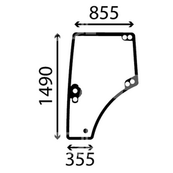 szyba Claas Arion - drzwi lewe 0022351350 (4693)