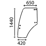 szyba Landini Vision drzwi lewe 3665889M1 (1856)
