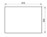 szyba koparka CAT - tylna 167-4142 (1773)
