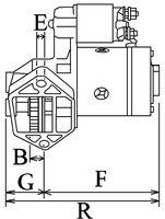 rozrusznik HC Cargo Briggs & Stratton 110634 12V 0.65kW