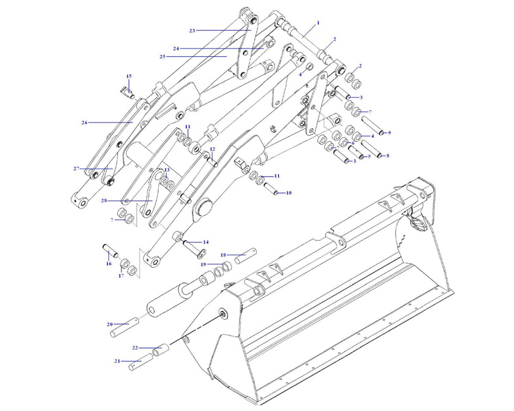 Tuleja ramienia CAT 416 420 422 424 9R6690