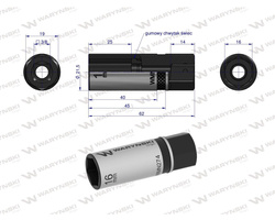 Nasadka do świec 3/8" 16 mm Waryński