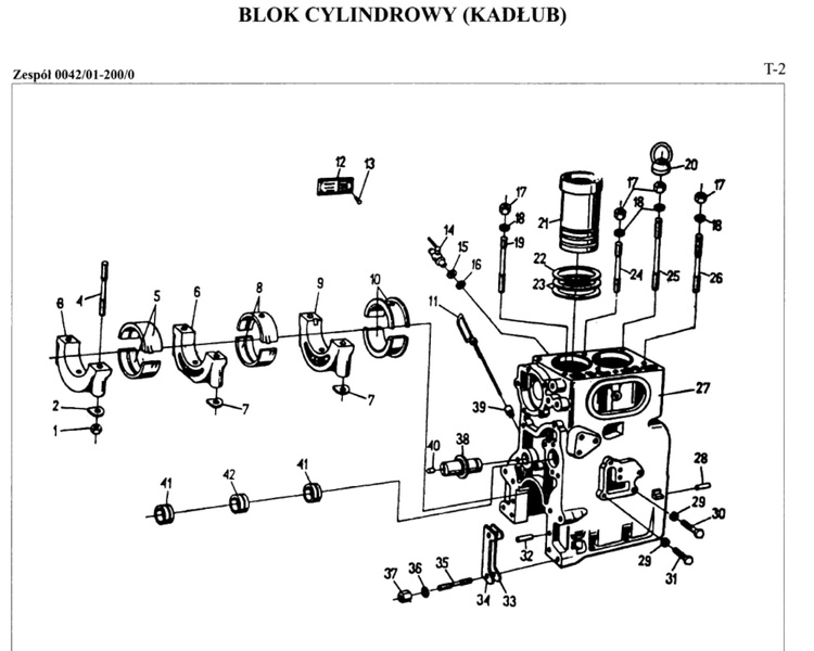 Blok silnika Ursus C-330 42012067 ZNMR ENGINE PARTS