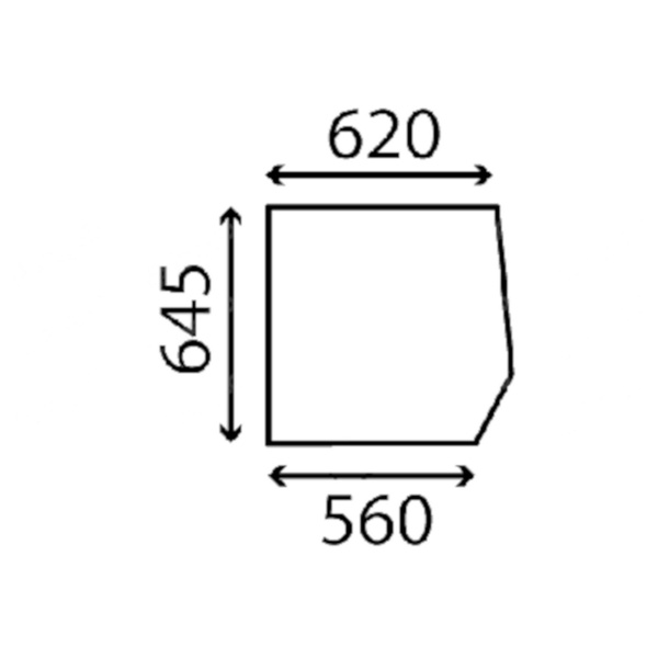 szyba Massey Ferguson - boczna 3101826M1